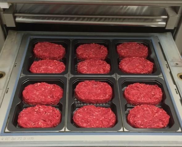 Conditionnement steak haché